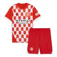 Girona Fußballbekleidung Heimtrikot Kinder 2024-25 Kurzarm (+ kurze hosen)